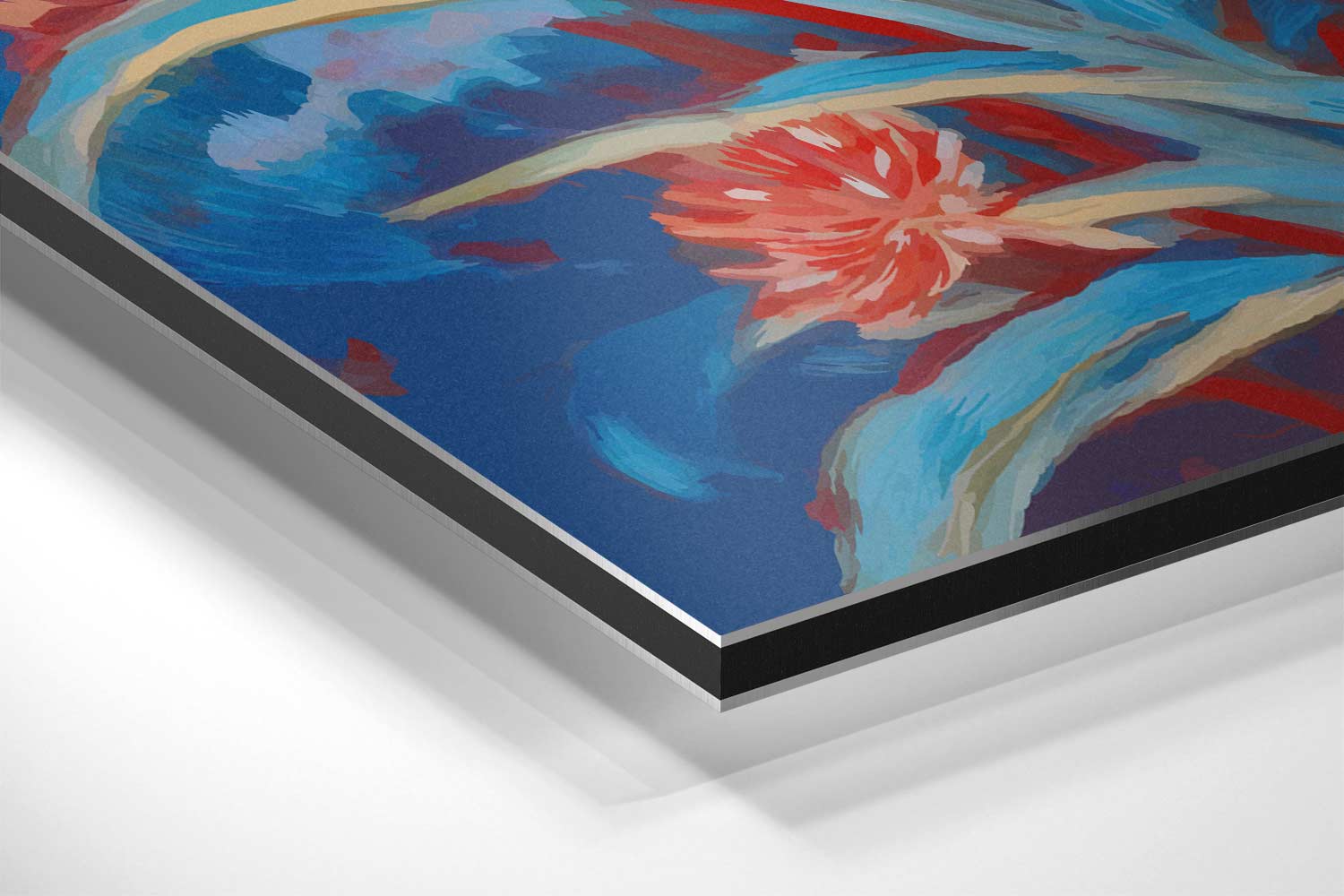 Zomerbloemen in de Wind Kunstwerk-canvas-dibond-plexiglas-wanddecoratie-WallArtistic