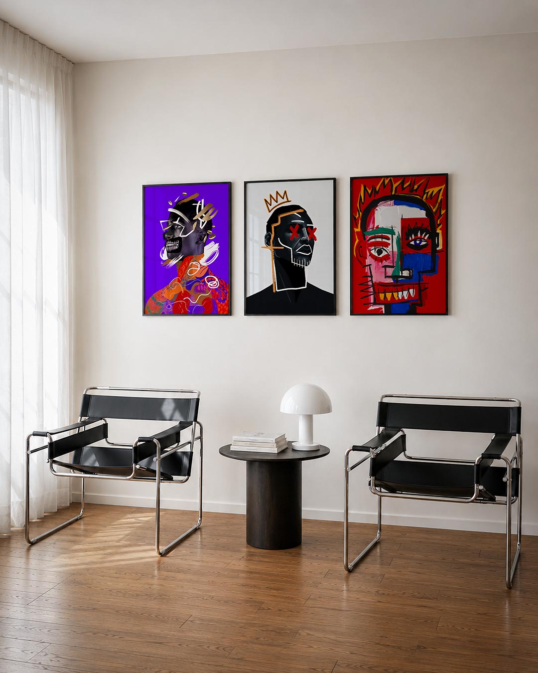 Kleurrijke vormenexplosie Posterset