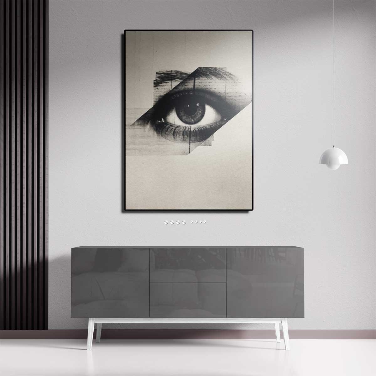 Oog van Mysterie Kunstwerk-canvas-dibond-plexiglas-wanddecoratie-WallArtistic