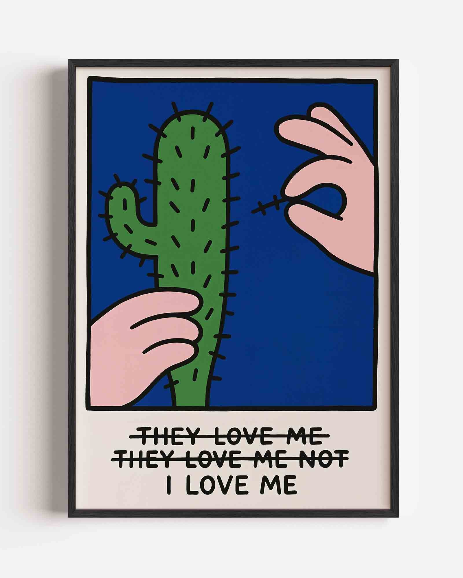 Cactus en hand Poster