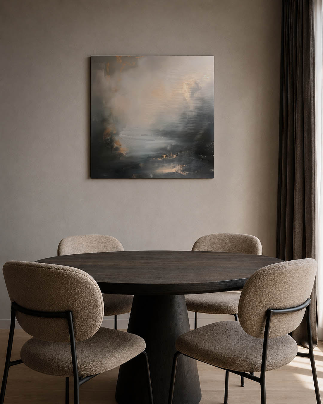 Dromerige kleurencompositie Kunstwerk