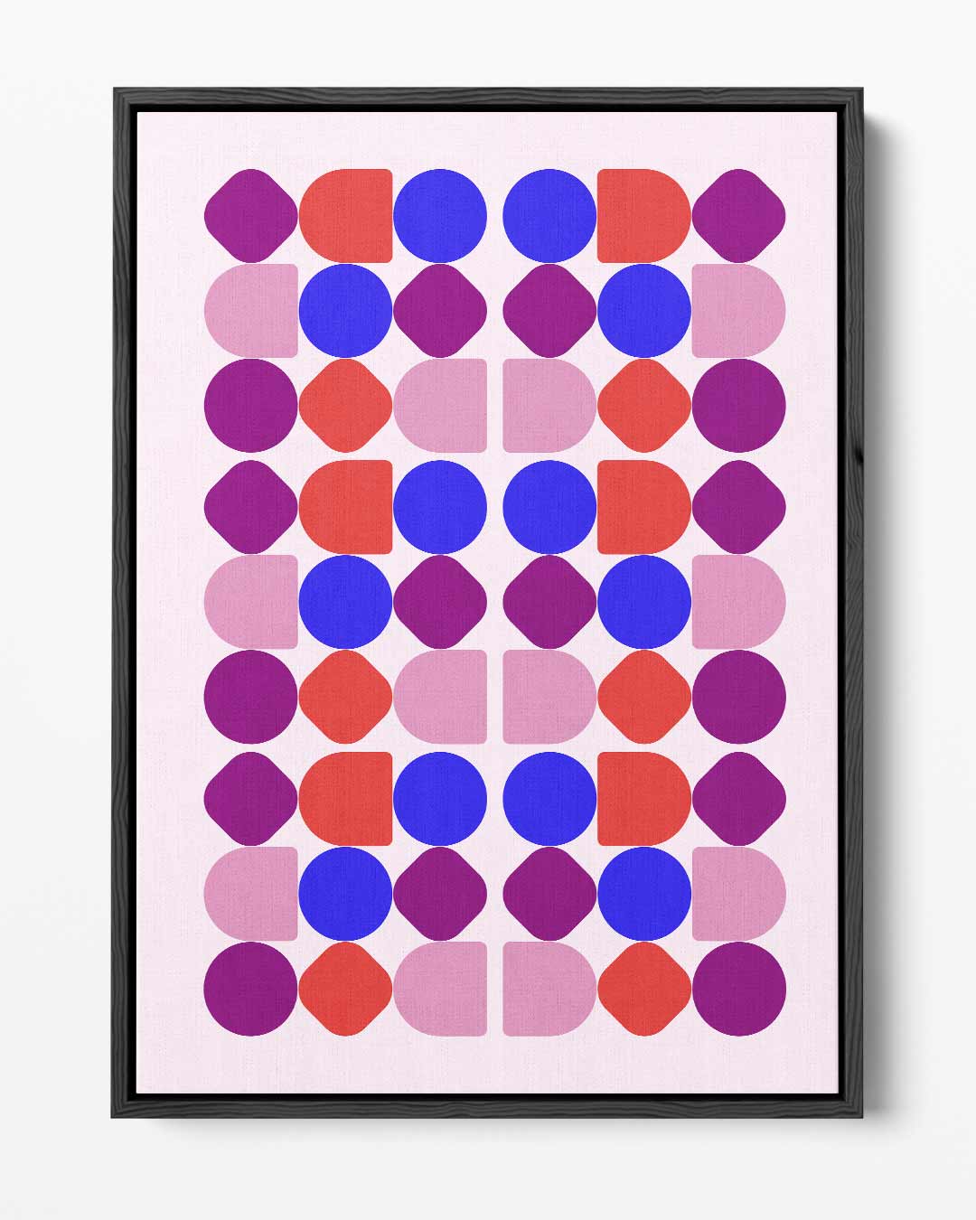 Kleurrijke Geometrische Compositie Kunstwerk-canvas-dibond-plexiglas-wanddecoratie-WallArtistic