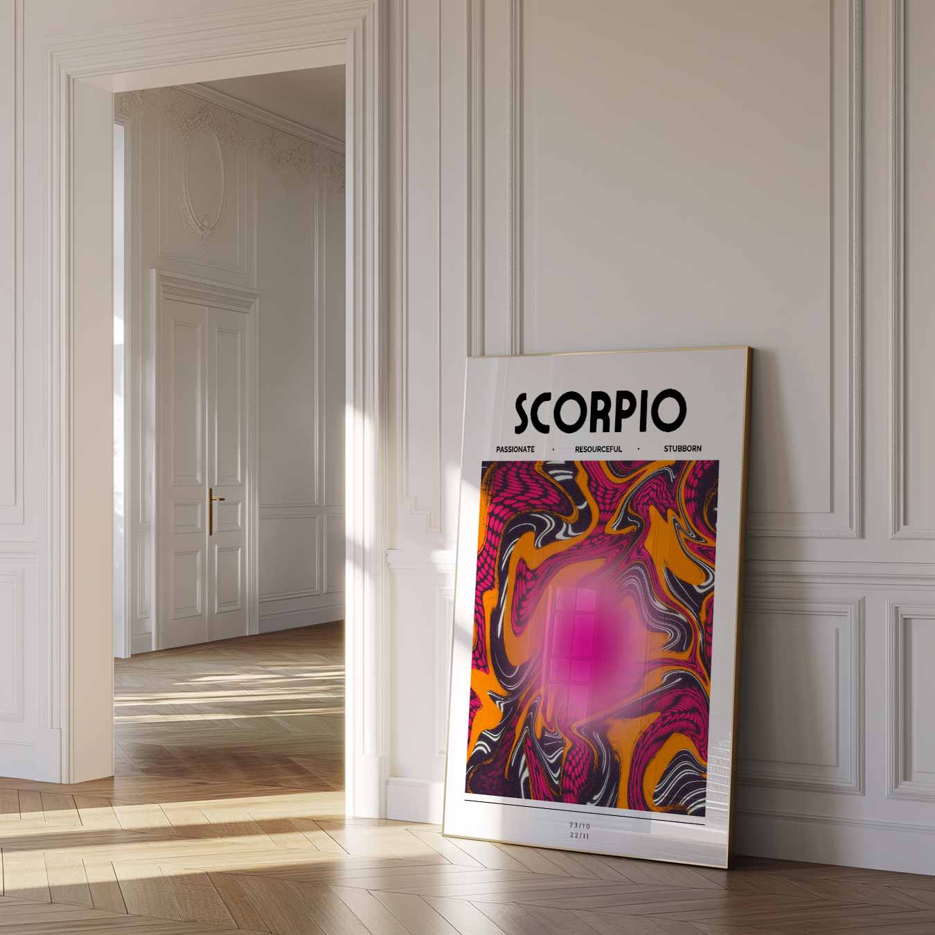 Scorpio Abstracte Poster