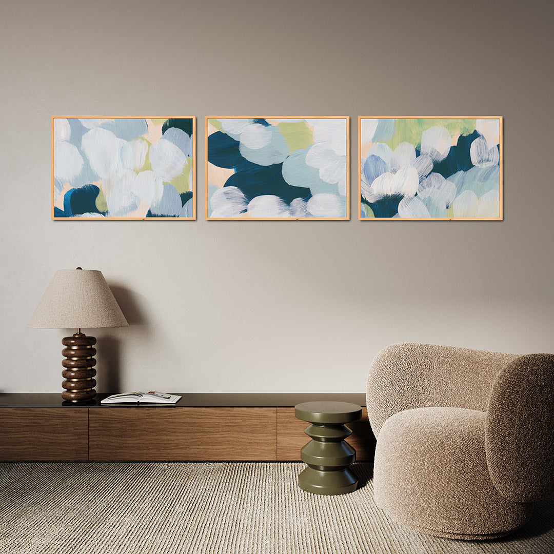 Zachte kleurvlakken Posterset