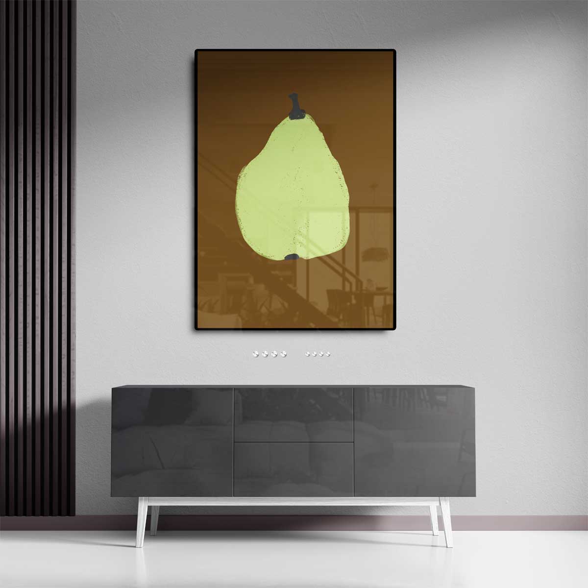 Abstracte Peer Illustratie Kunstwerk-canvas-dibond-plexiglas-wanddecoratie-WallArtistic