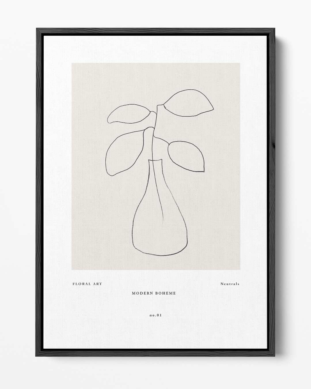 Botanische Minimalisme Illustratie Kunstwerk-canvas-dibond-plexiglas-wanddecoratie-WallArtistic