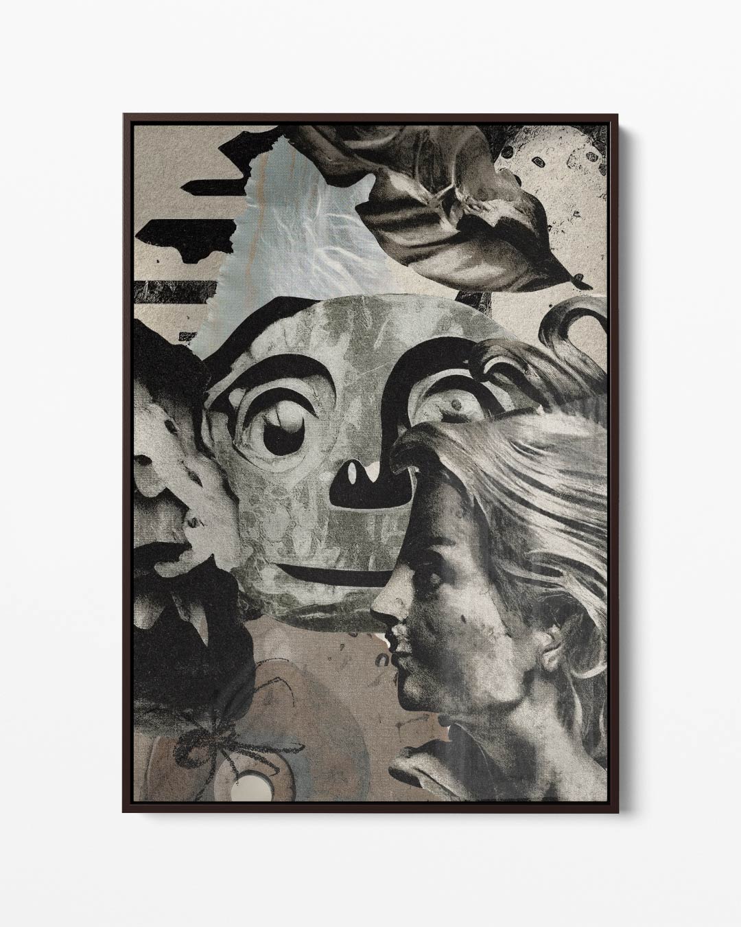 Speelse Blikvangers Collage Kunstwerk-canvas-dibond-plexiglas-wanddecoratie-WallArtistic