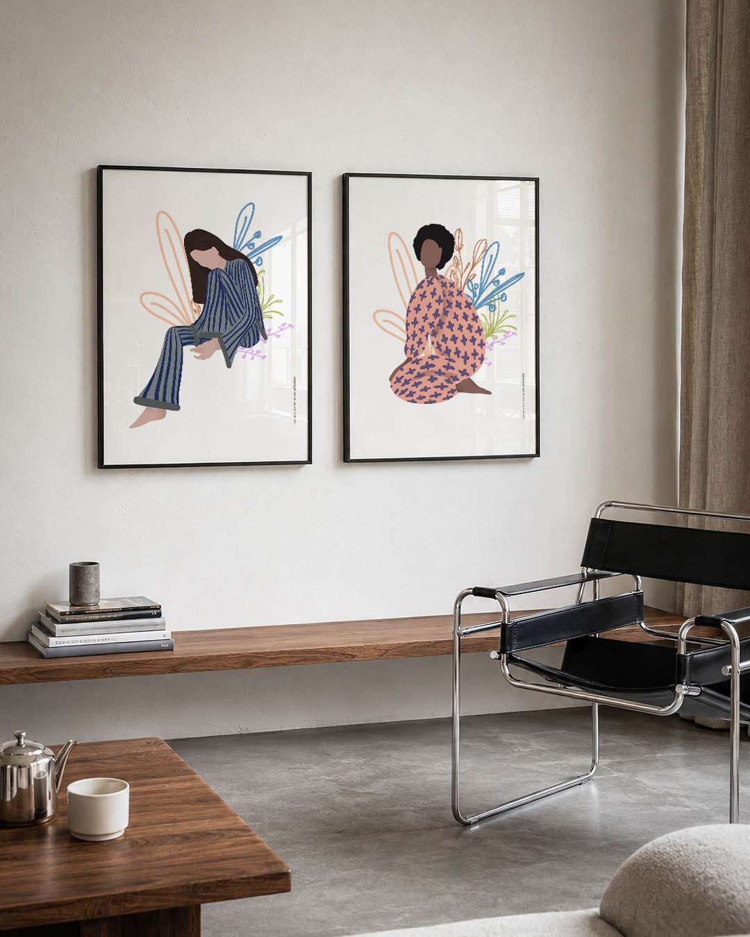 Gestreepte rust Posterset