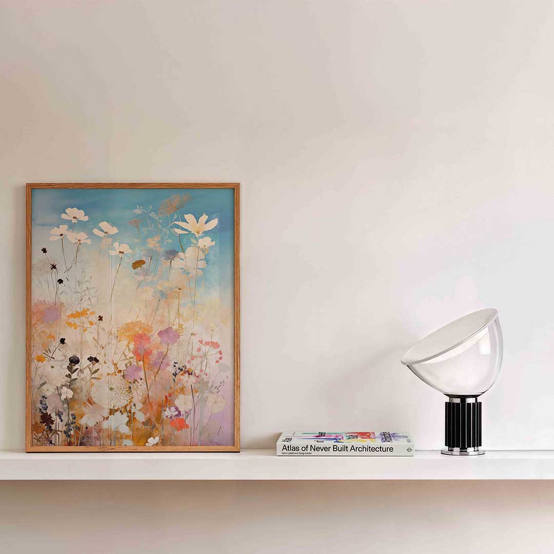 Bloemen in zachte tinten Poster