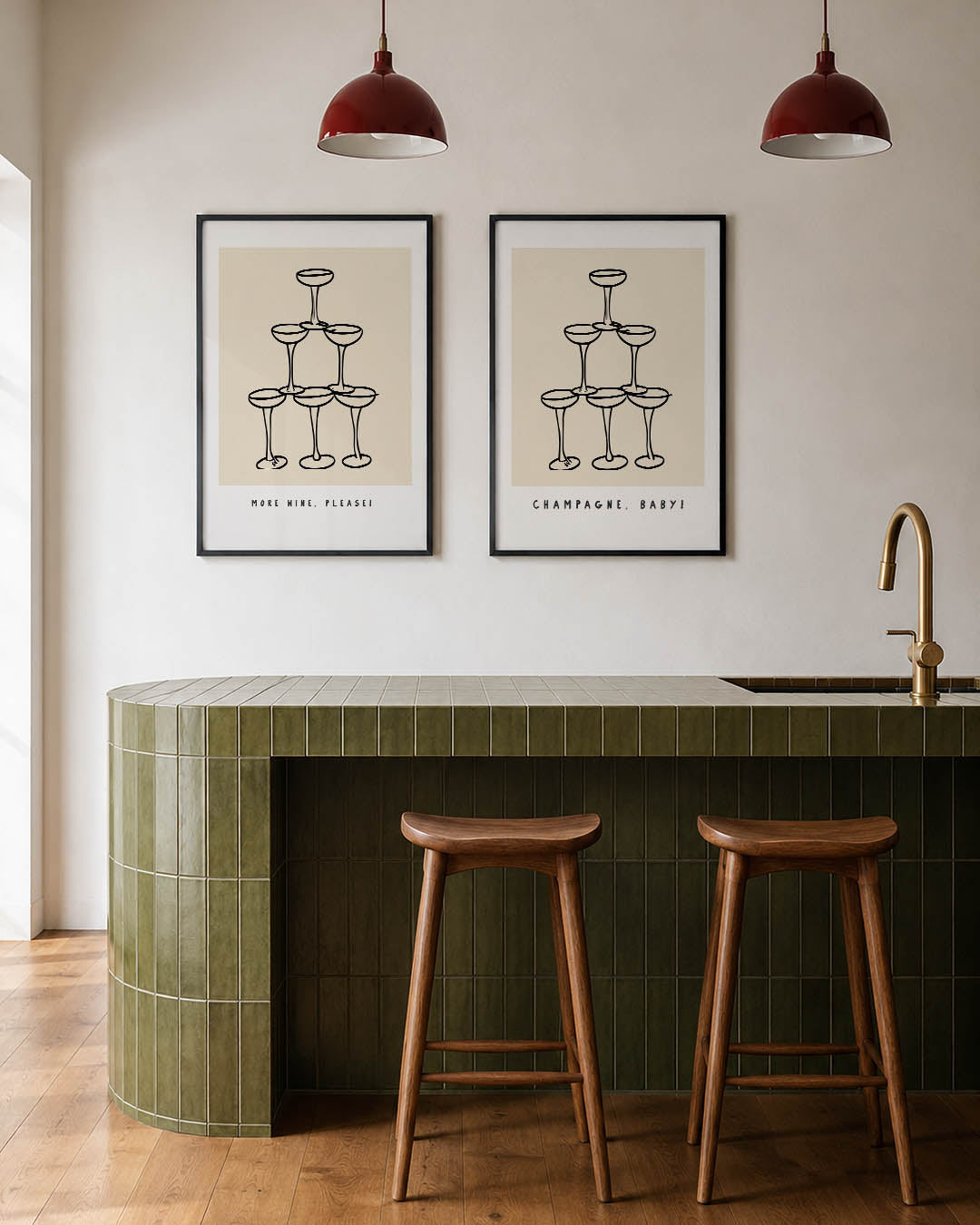Glazenpiramide Posterset