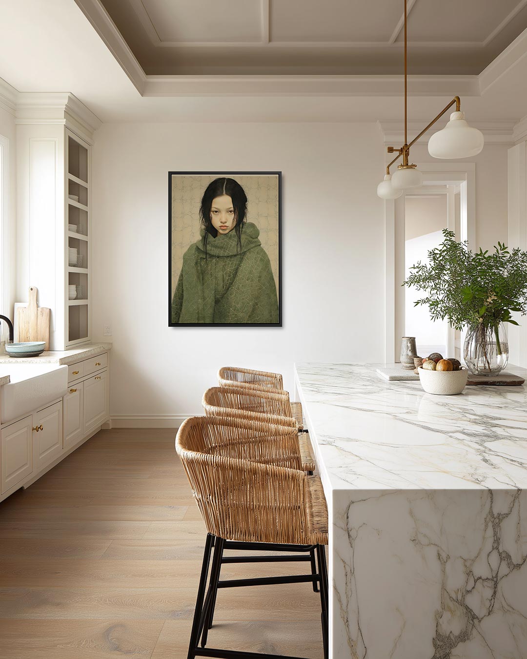 Intrigerend portret Kunstwerk