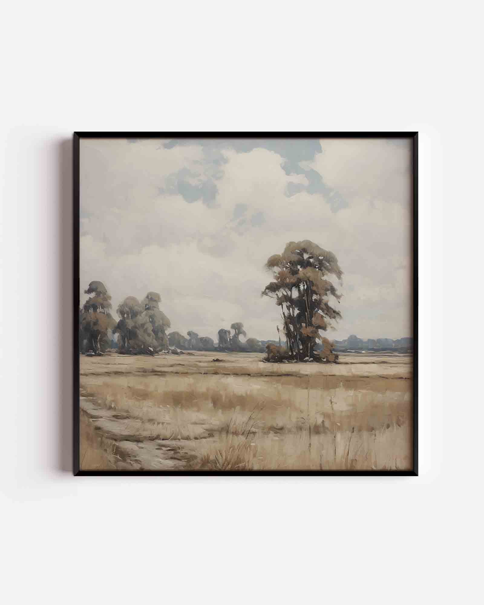 Landschap met bomen Poster