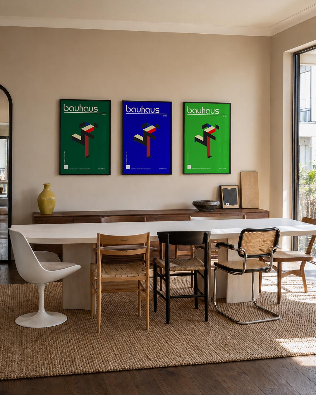 Kleur en lijnenspel Posterset