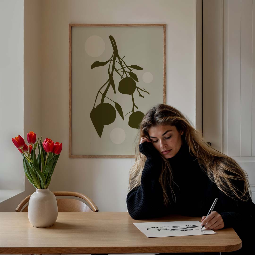 Botanische Minimalistische Kunstposter-WallArtistic