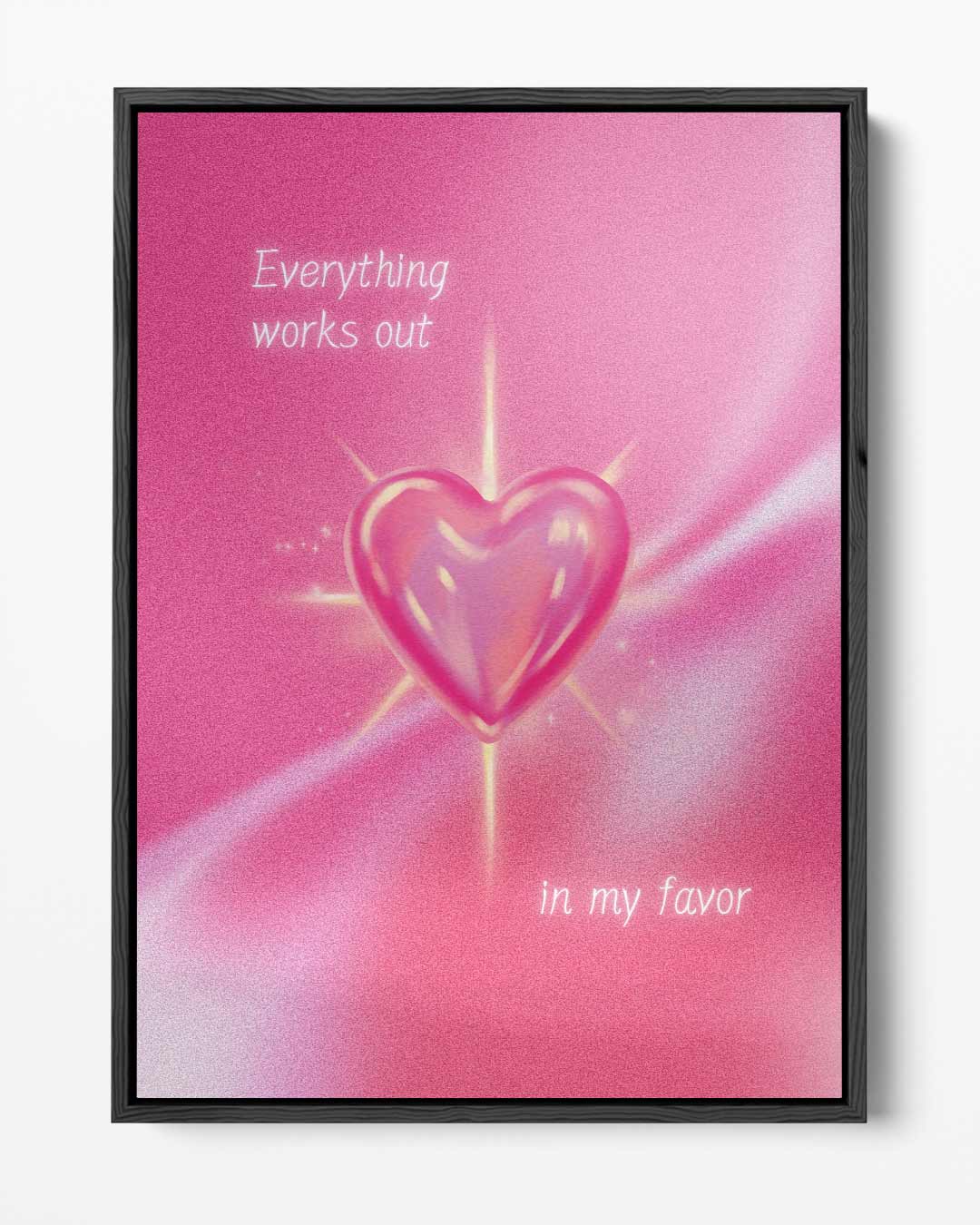 Roze Hart Inspiratie Afbeelding Kunstwerk-canvas-dibond-plexiglas-wanddecoratie-WallArtistic