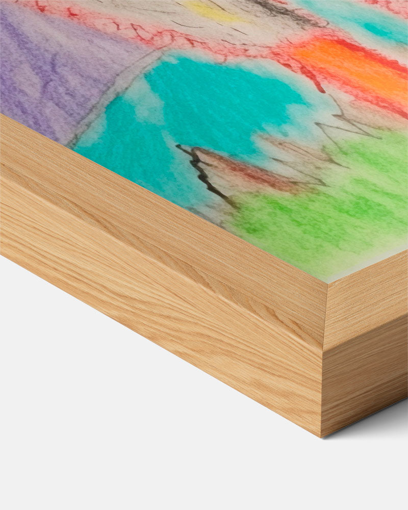 Kleurrijke Lama Bergen Poster-WallArtistic