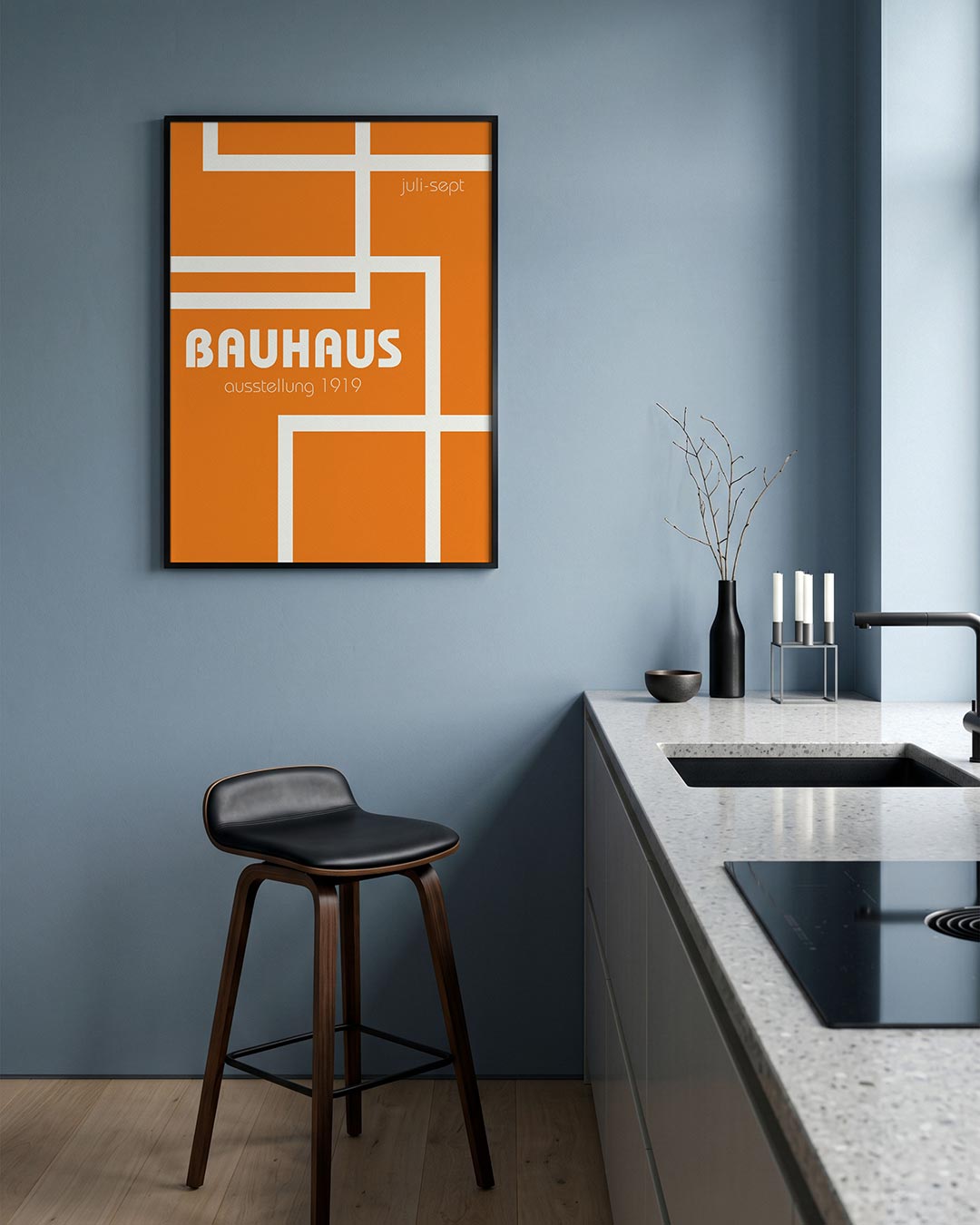 Lijnen en kleurvlakken Poster