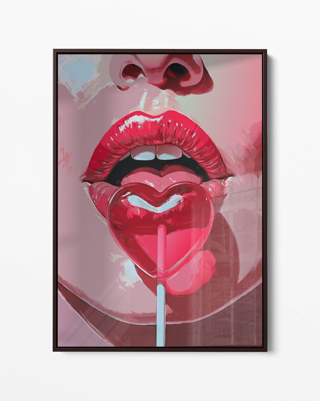 Lollipop Lips Kunstwerk-canvas-dibond-plexiglas-wanddecoratie-WallArtistic