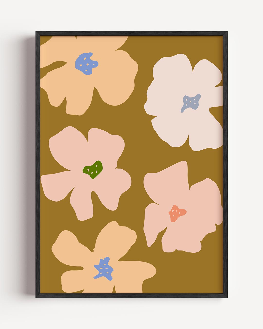 Vrolijke Bloemen Poster-WallArtistic
