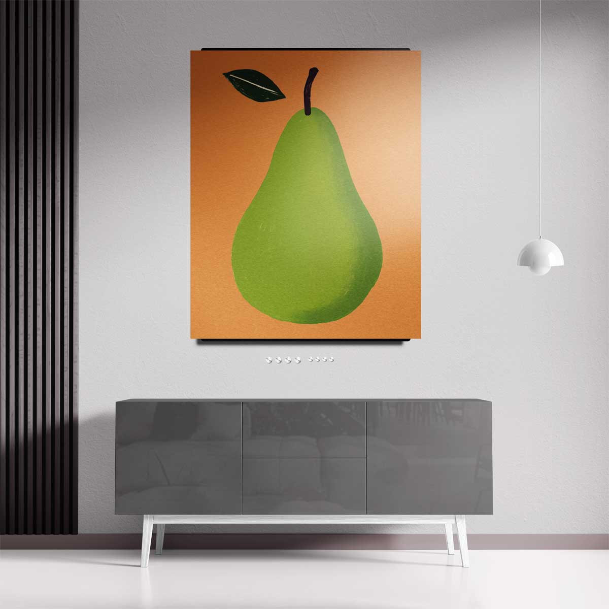 Speelse Peer Illustratie Kunstwerk-canvas-dibond-plexiglas-wanddecoratie-WallArtistic