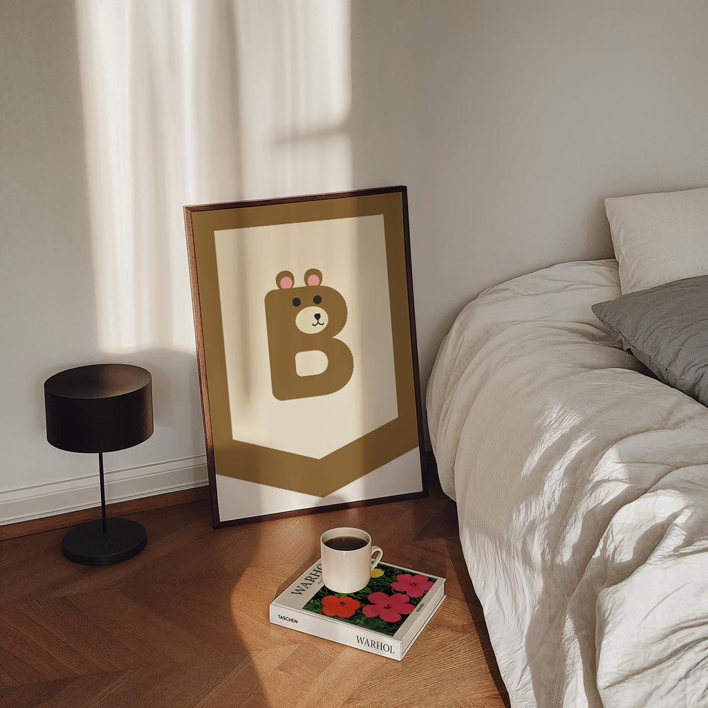 Schattige Berenalfabet Poster