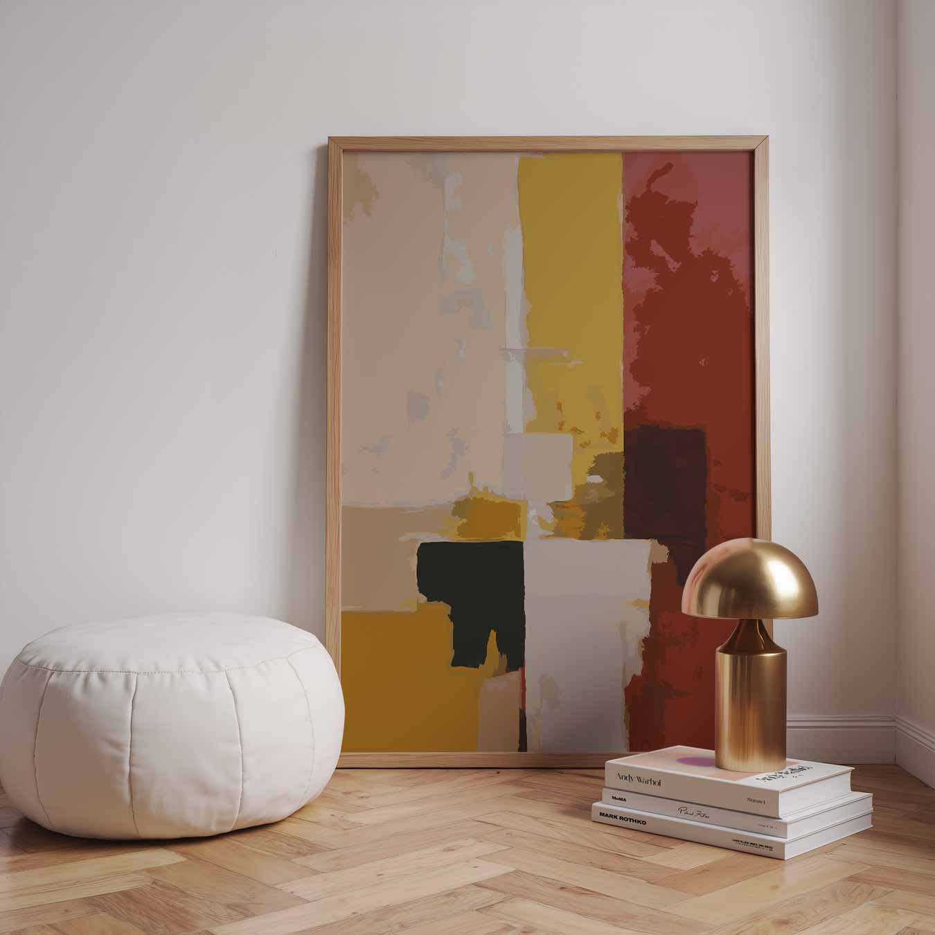 Kleurrijke Abstracte Kunstposter