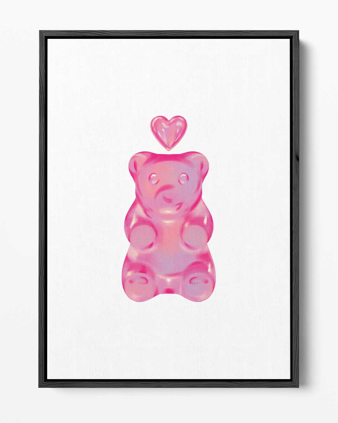 Liefdevolle Gummibeer Kunstwerk-canvas-dibond-plexiglas-wanddecoratie-WallArtistic