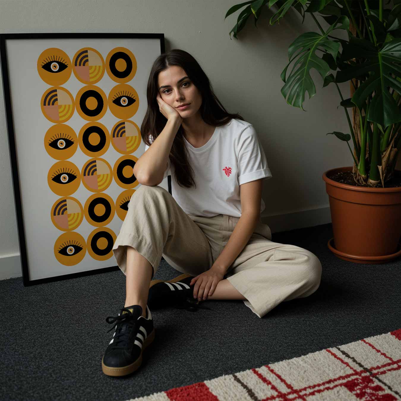 Stirring Eyes & Circles Poster