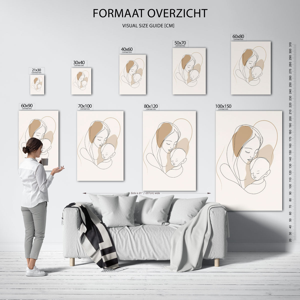 Moeder en kind Poster