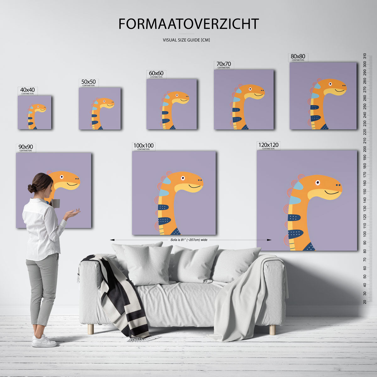 Dinosaurus illustratie Poster
