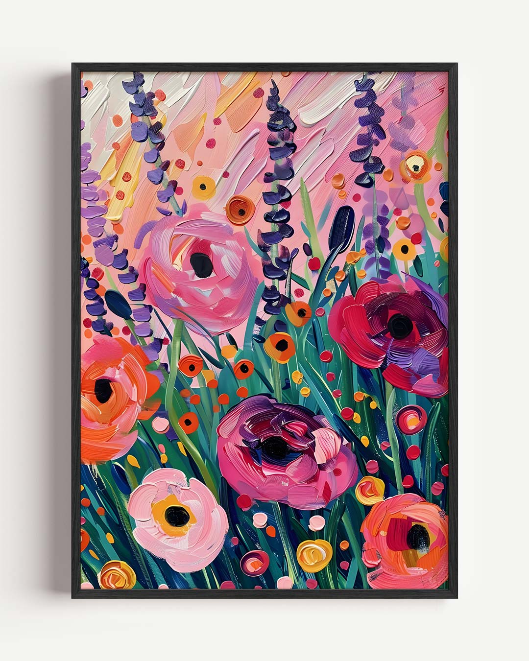 Bloemenpracht in Felle Kleuren Poster