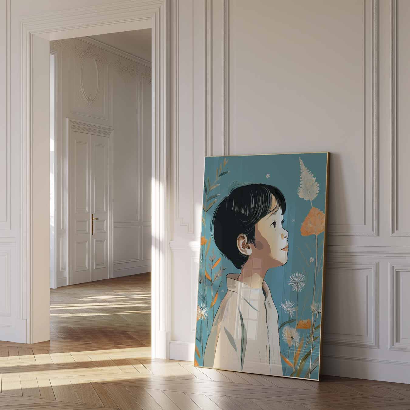 Dromerige Bloemkind Poster