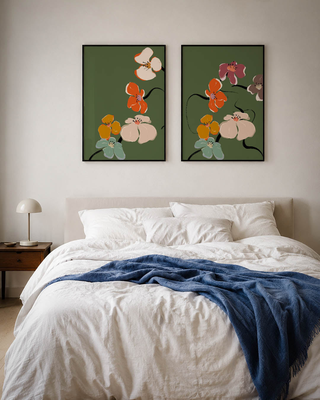 Bloemrijke lijnen Posterset