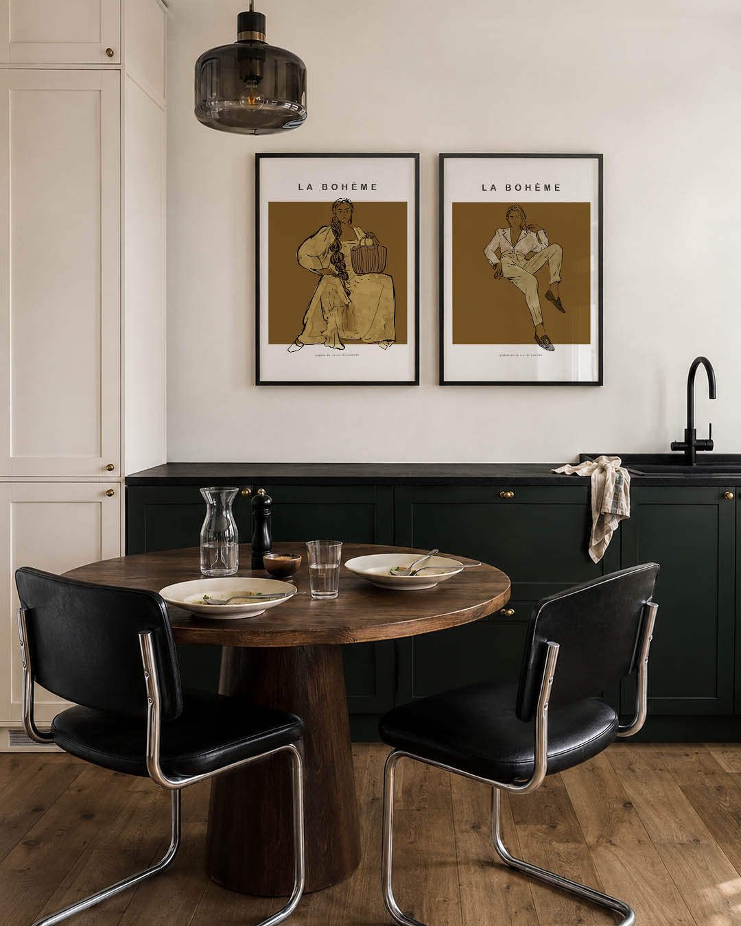 Vrouwelijke elegantie Posterset