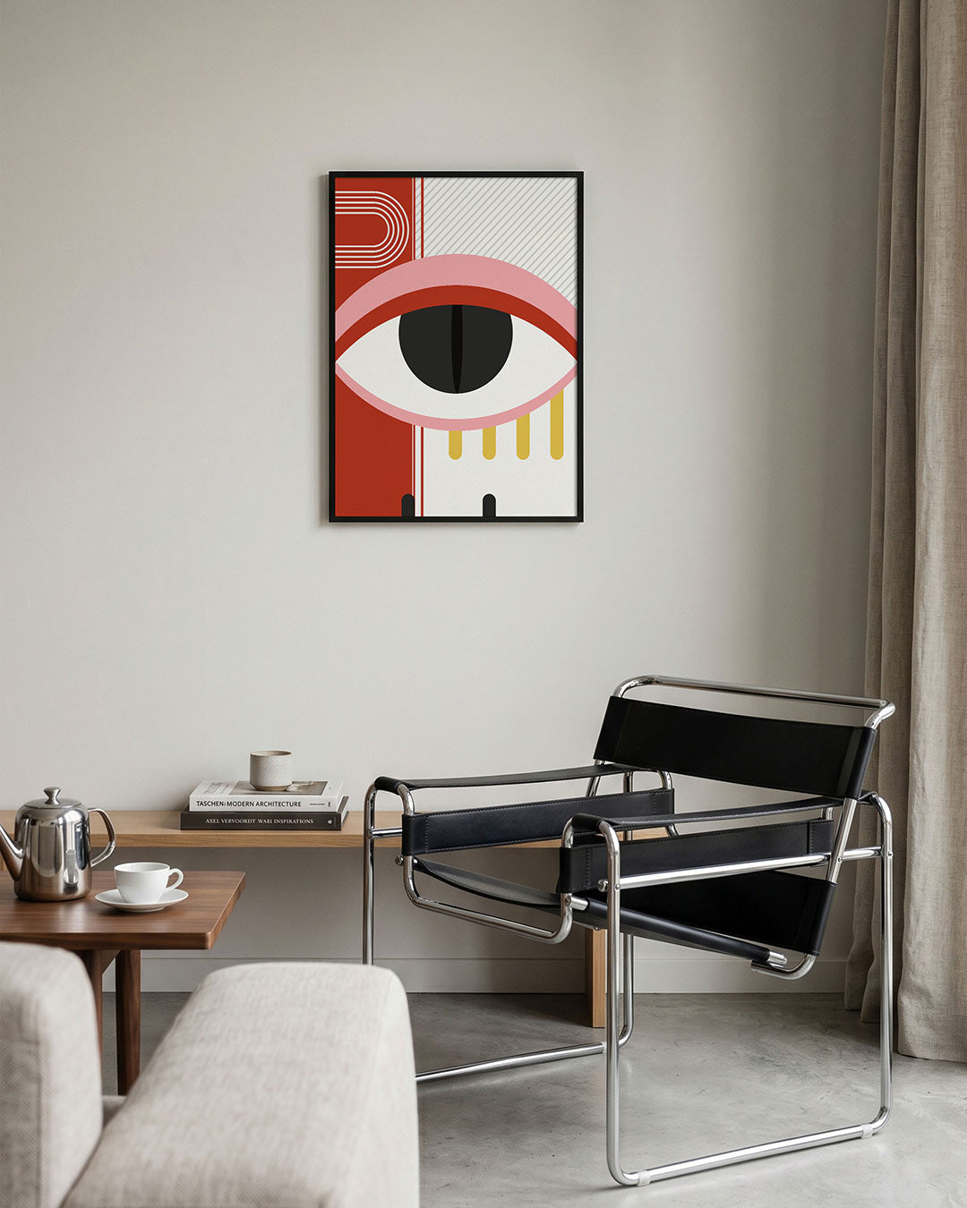 Oog en lijnen Poster