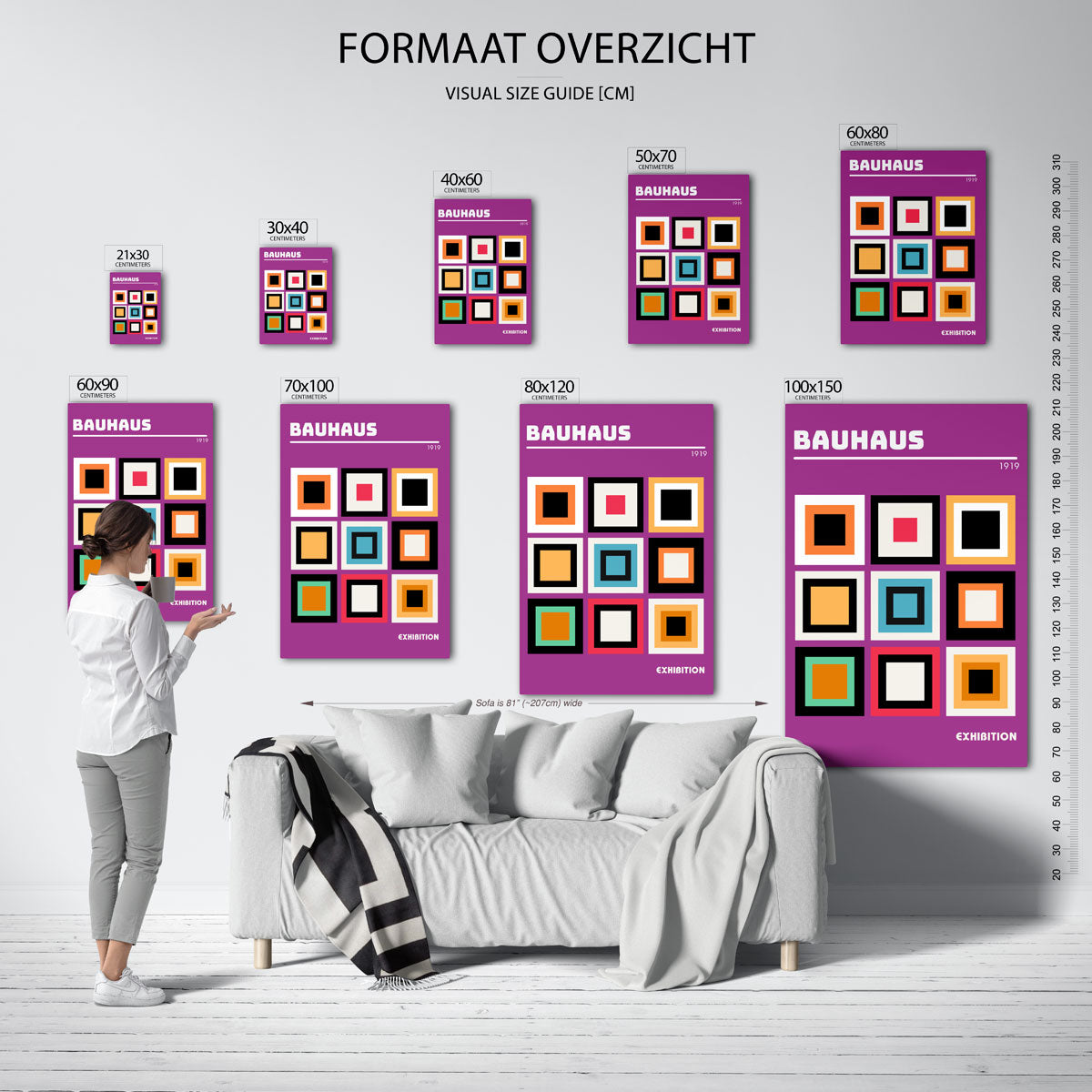 Vorm en kleur Poster
