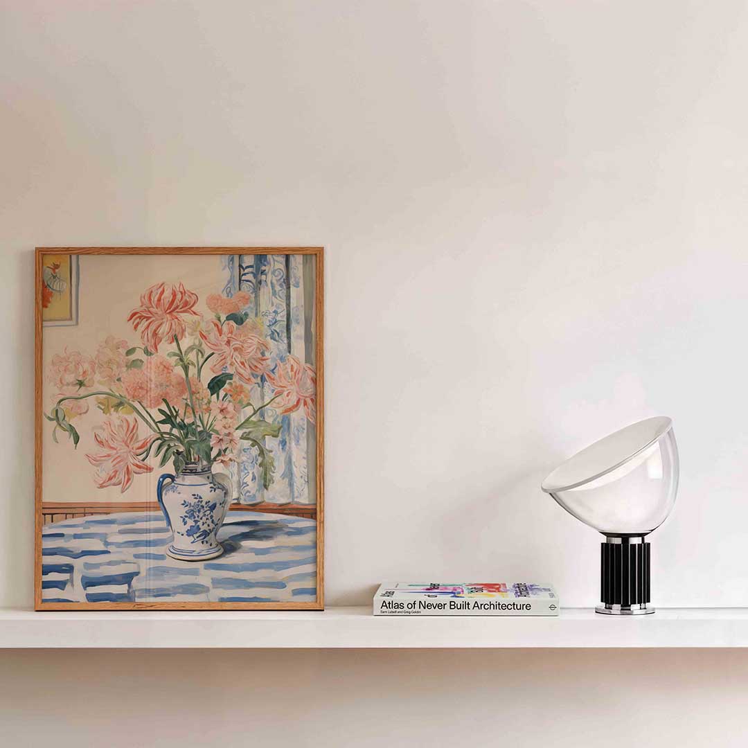 Bloemen in vaas Poster