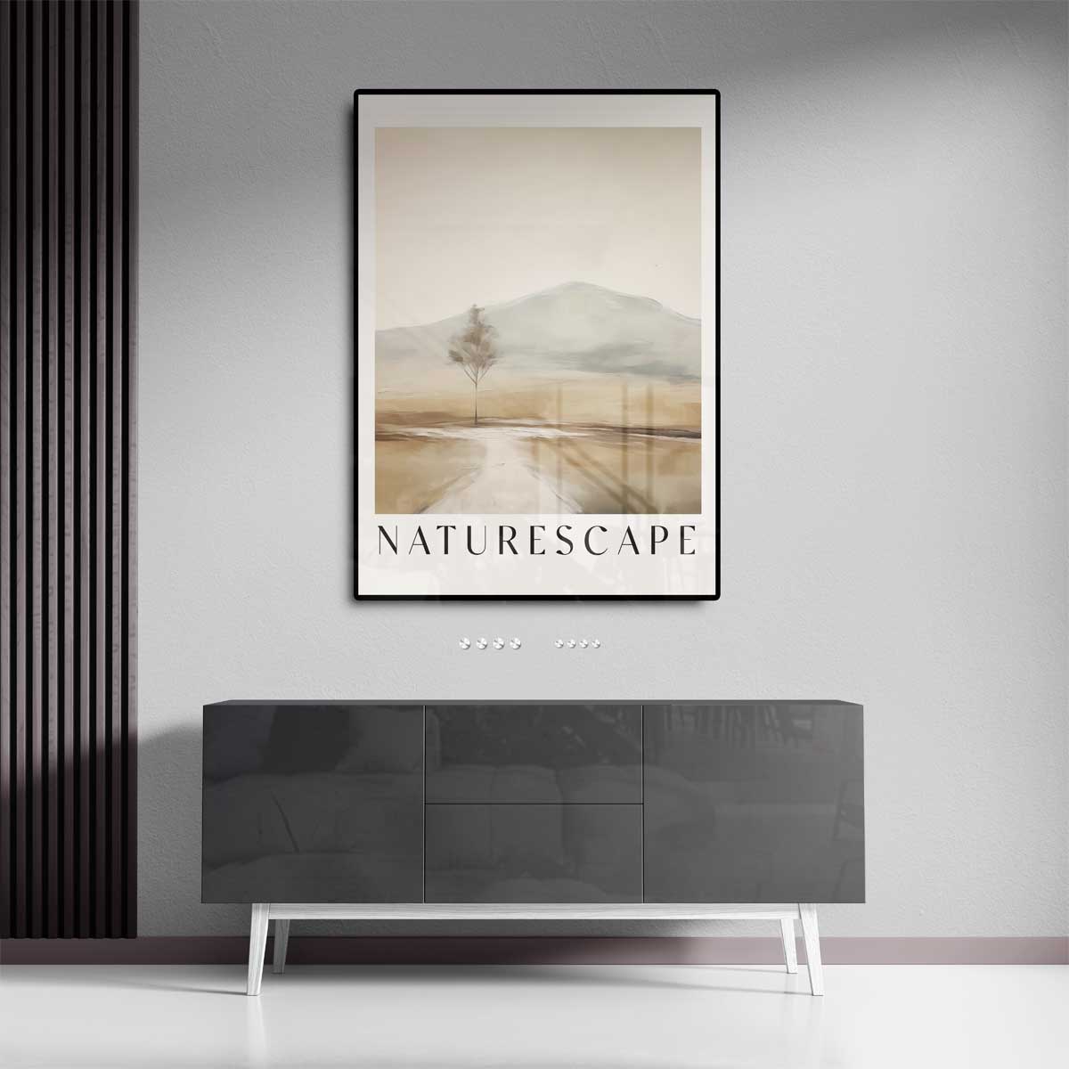 Rustgevende Landelijke Uitzicht Kunstwerk-canvas-dibond-plexiglas-wanddecoratie-WallArtistic