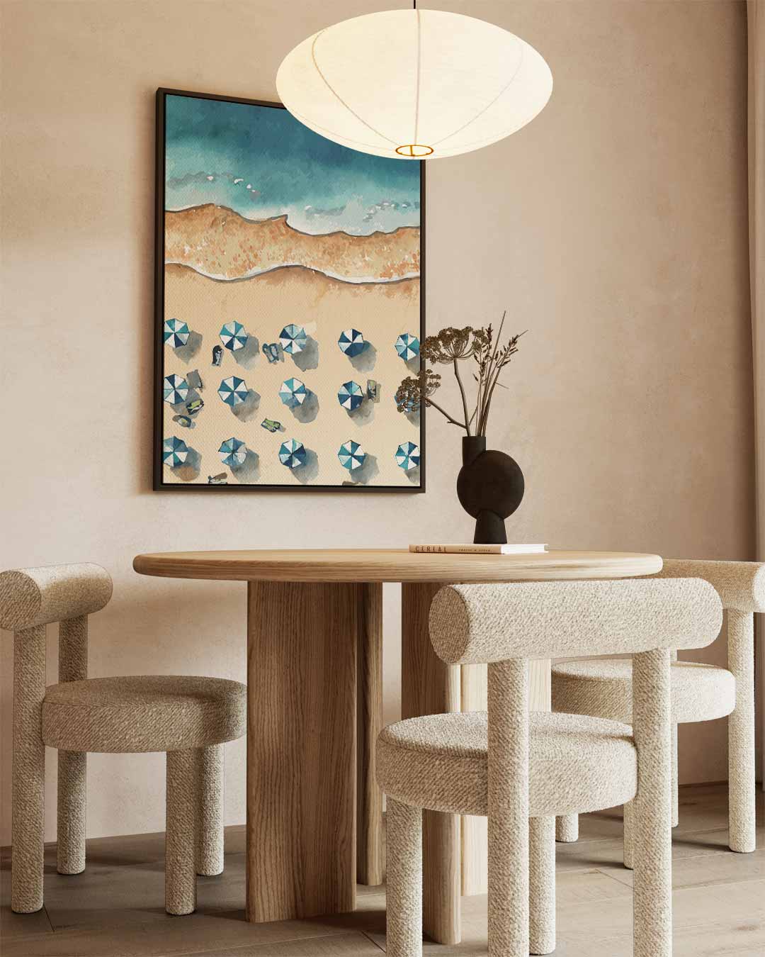 Strandparadijs van Boven Kunstwerk-canvas-dibond-plexiglas-wanddecoratie-WallArtistic