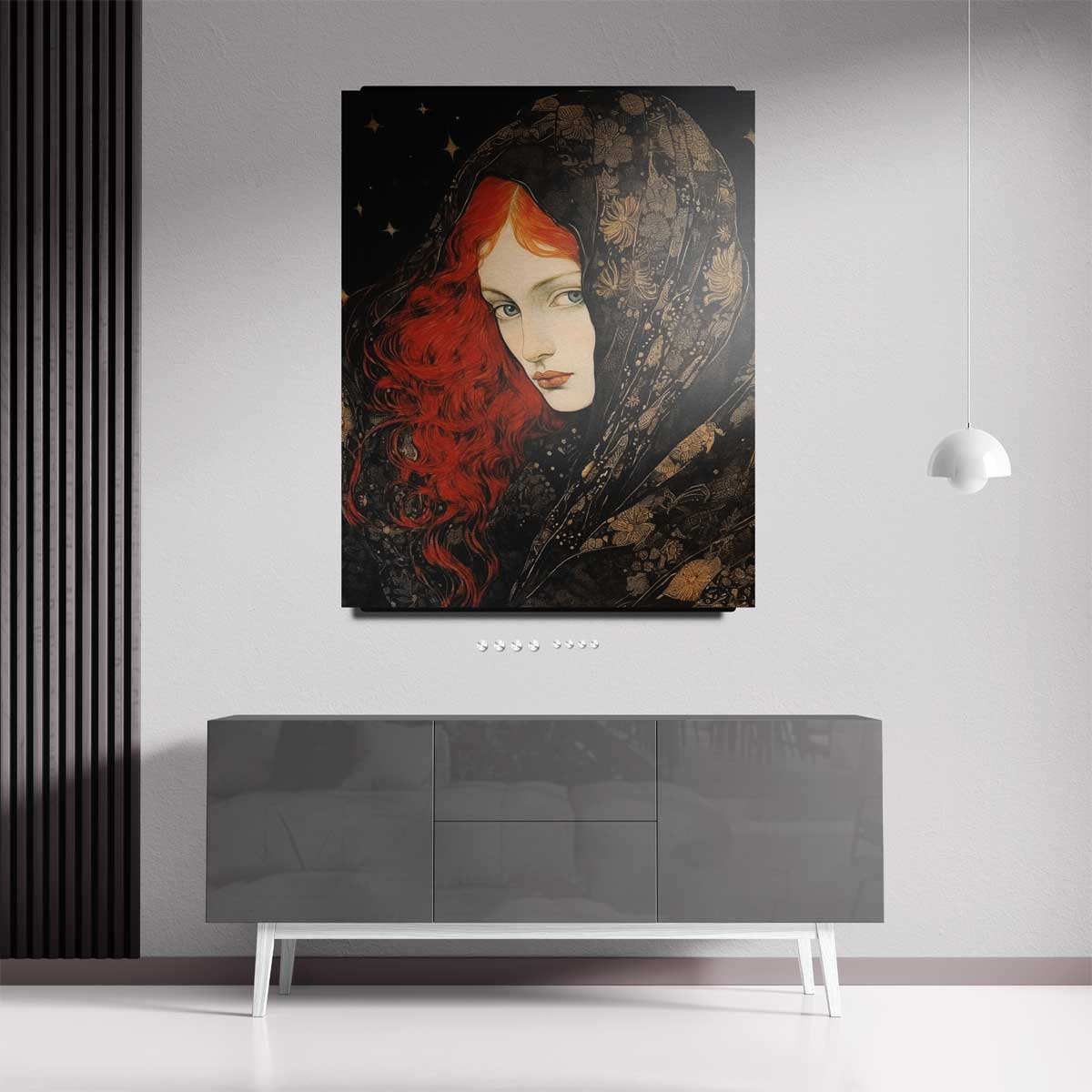 Sterrennacht Mysterie Kunstwerk-canvas-dibond-plexiglas-wanddecoratie-WallArtistic