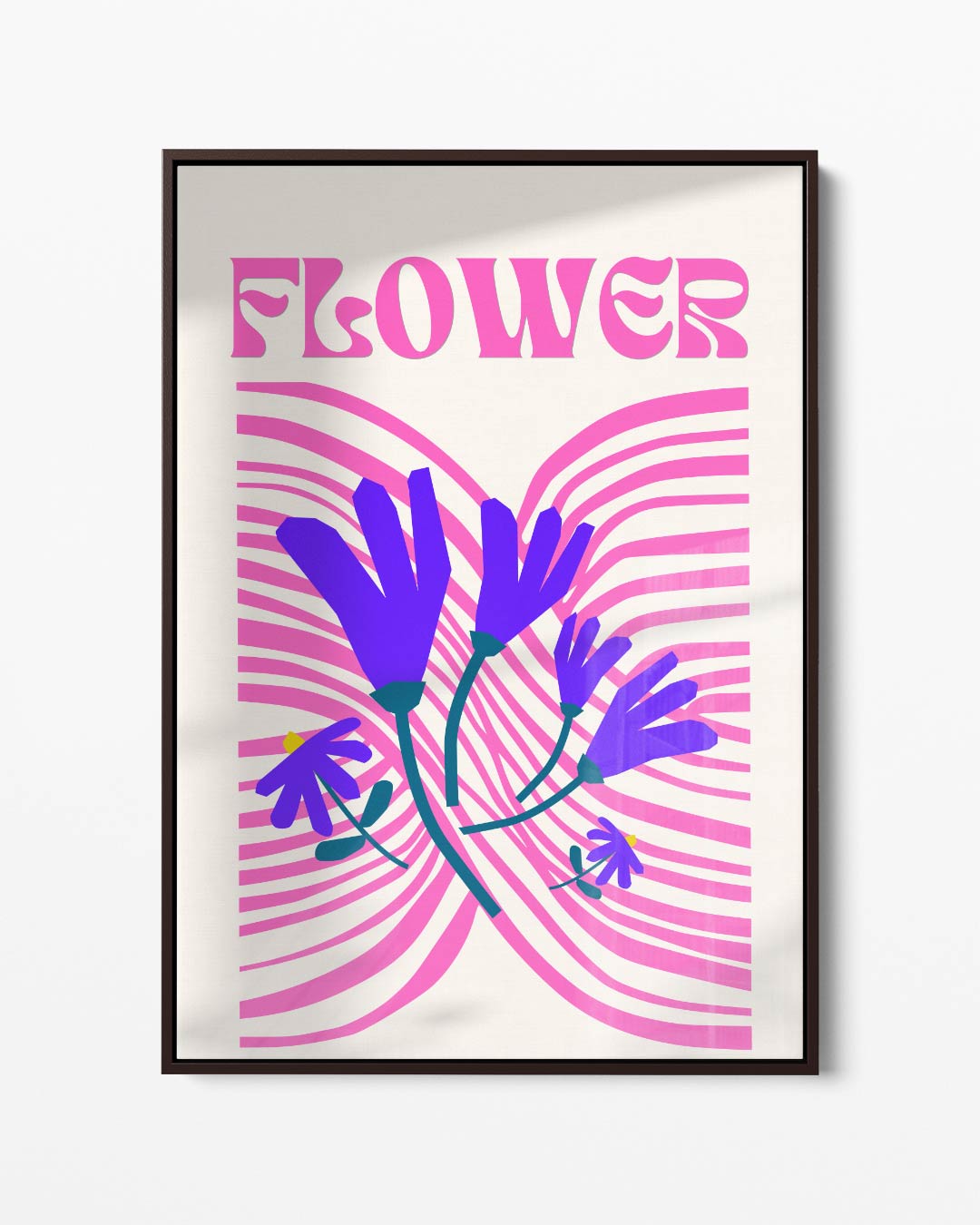 Vrolijke Bloemenexplosie Kunstwerk-canvas-dibond-plexiglas-wanddecoratie-WallArtistic