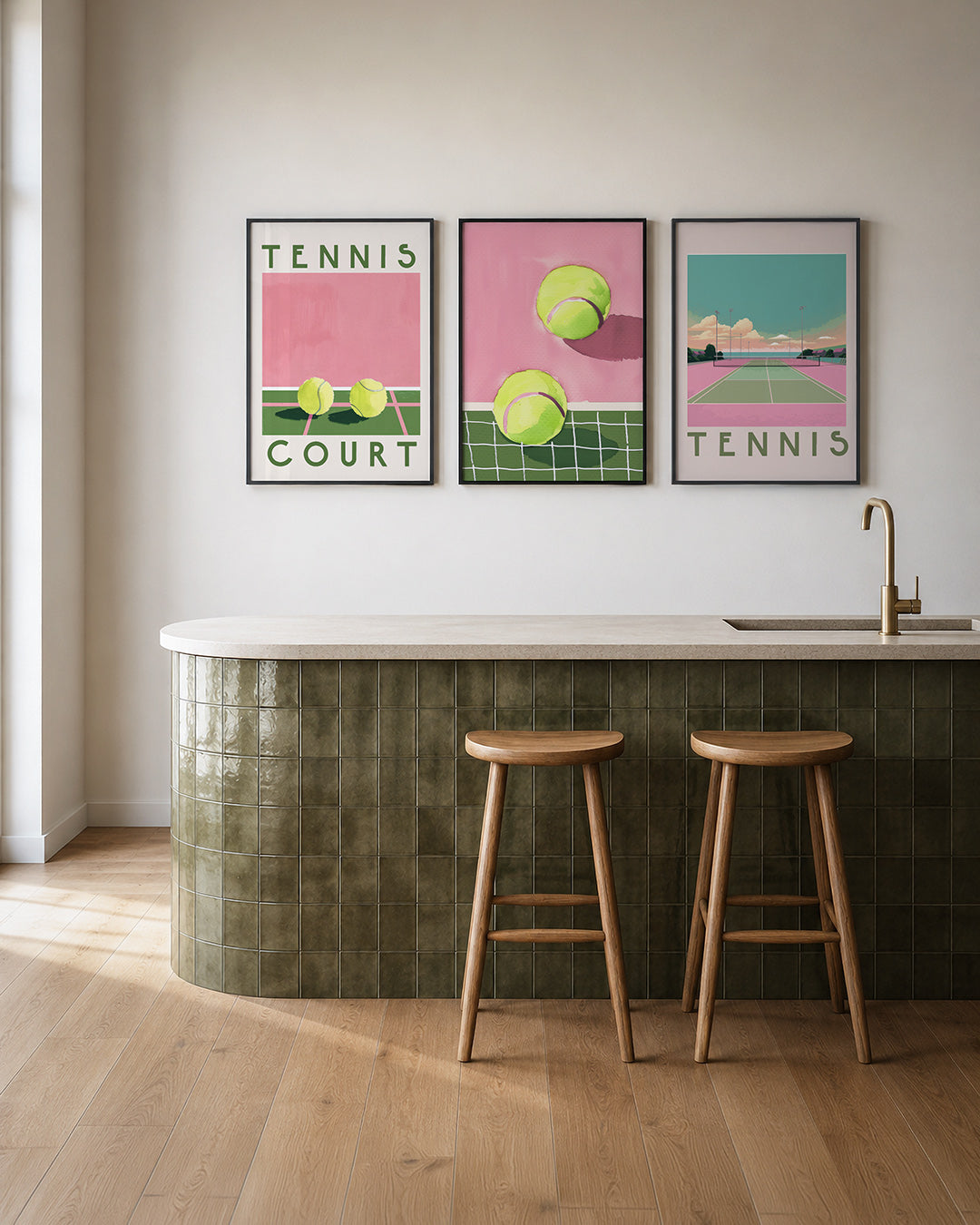 Sportieve kleuren Posterset