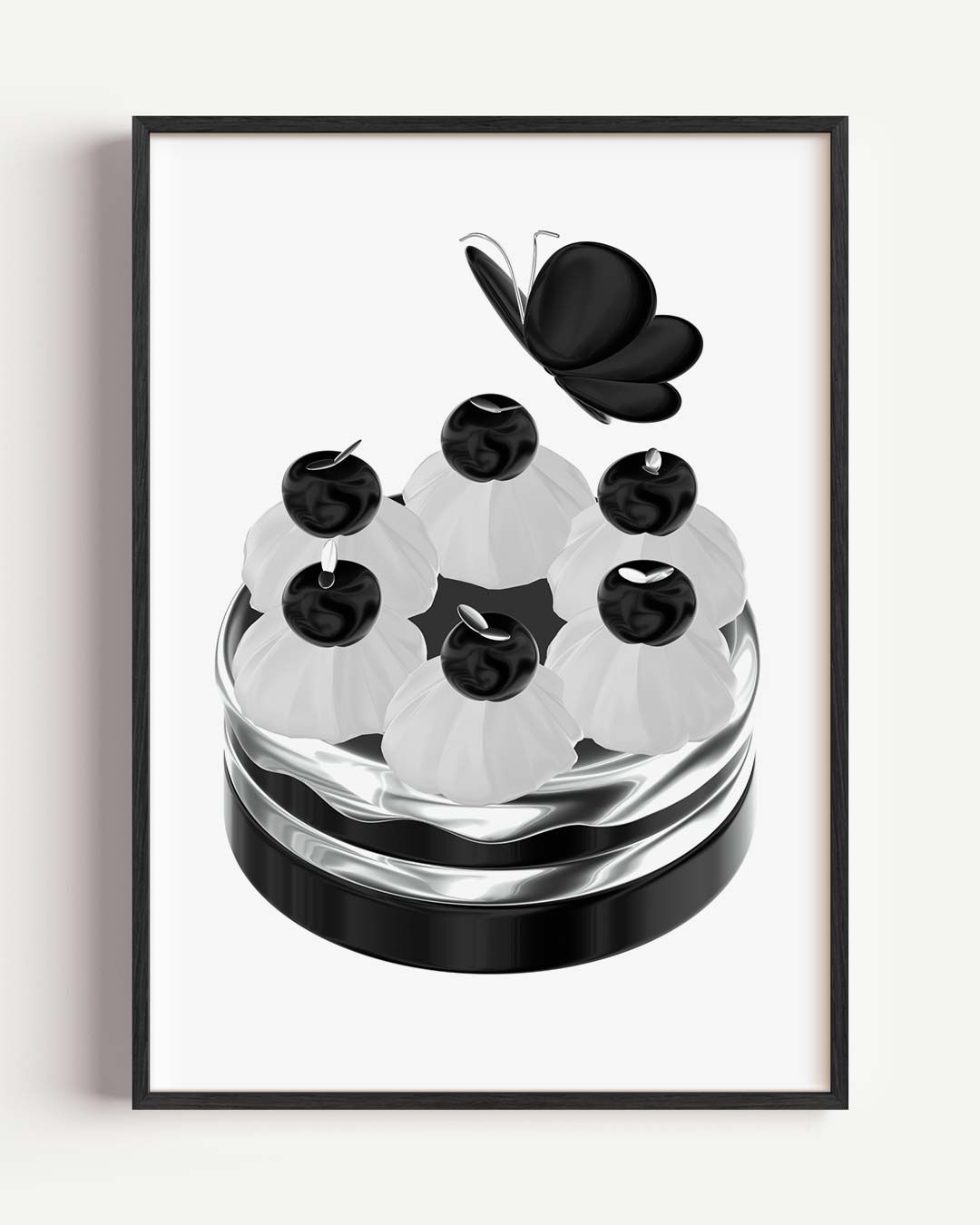 Elegante Vlinder Mimosa Decor Poster
