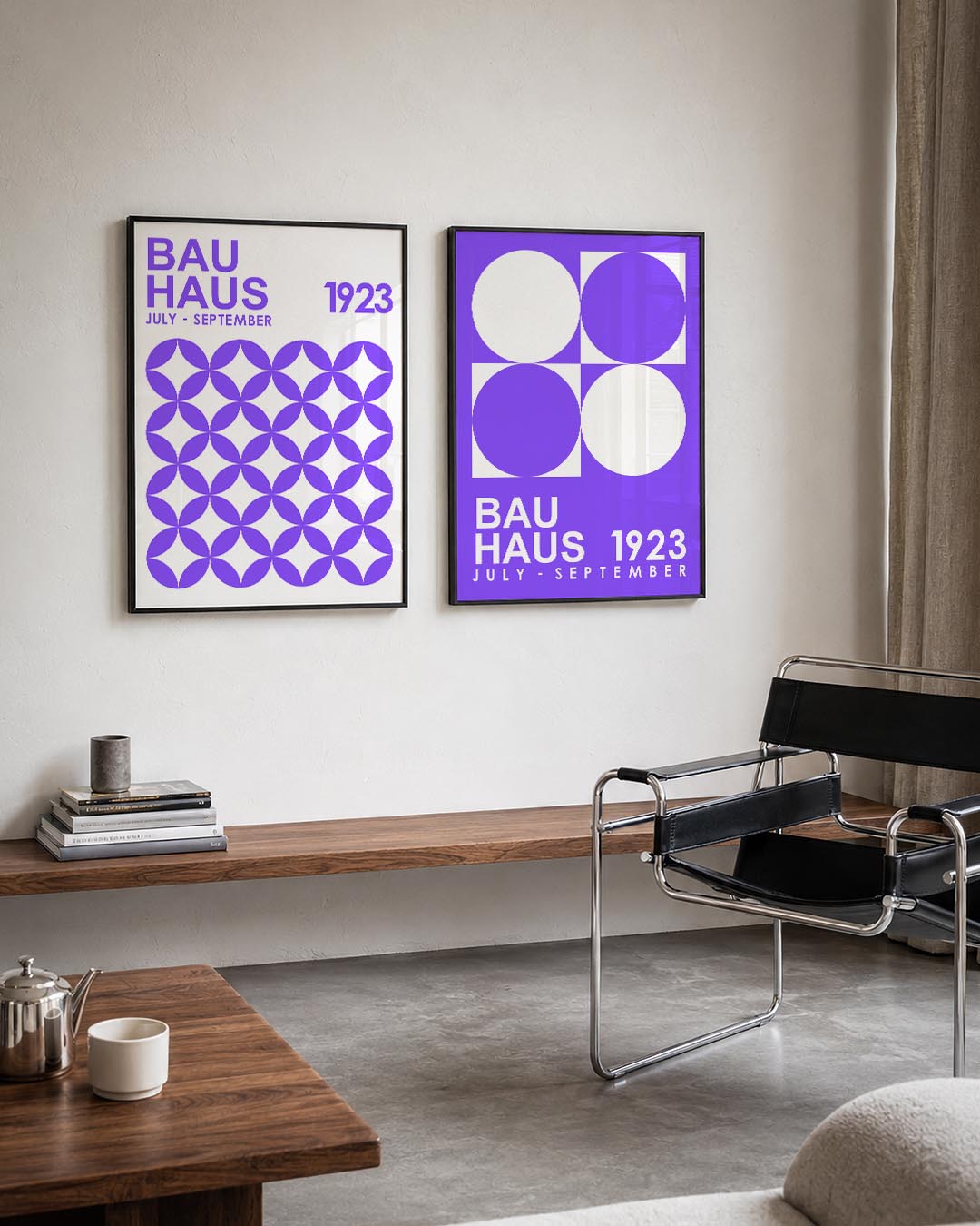 Cirkelpatroon en tekst Posterset