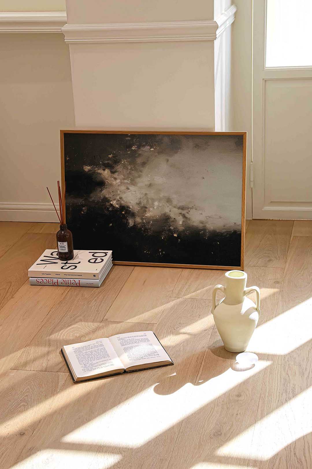 Abstracte zwart wit Poster