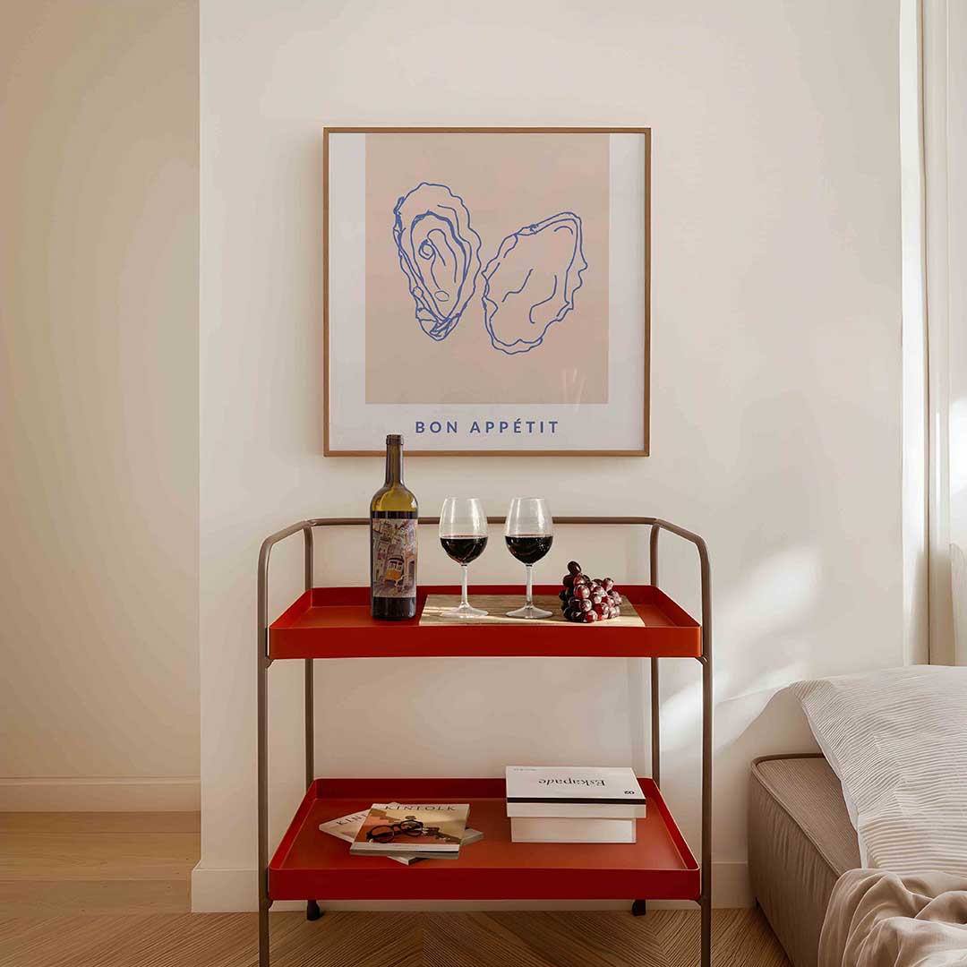 Oesters illustratie Poster