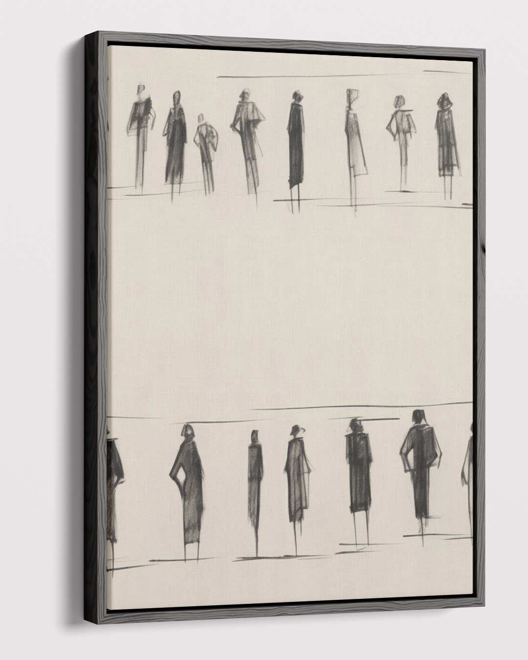 Elegante Schaduwfiguren Kunstwerk-canvas-dibond-plexiglas-wanddecoratie-WallArtistic