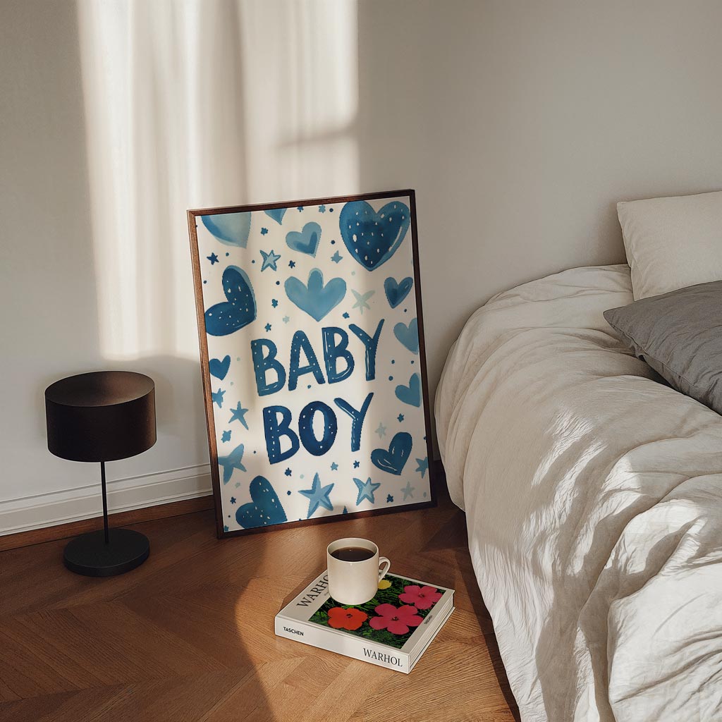 Blauwe Babyjongen Poster