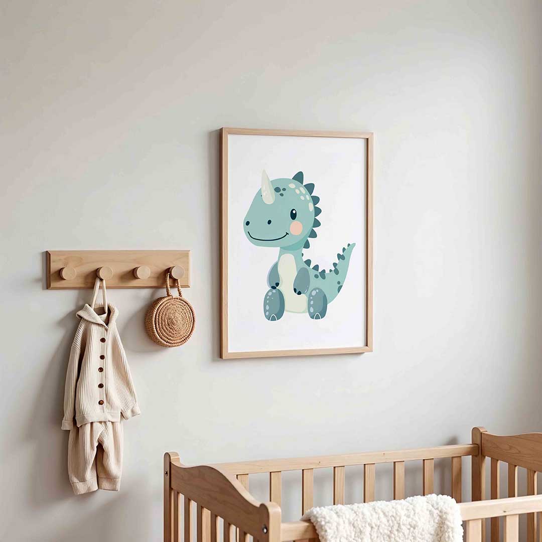 Schattige dinosaurus Poster
