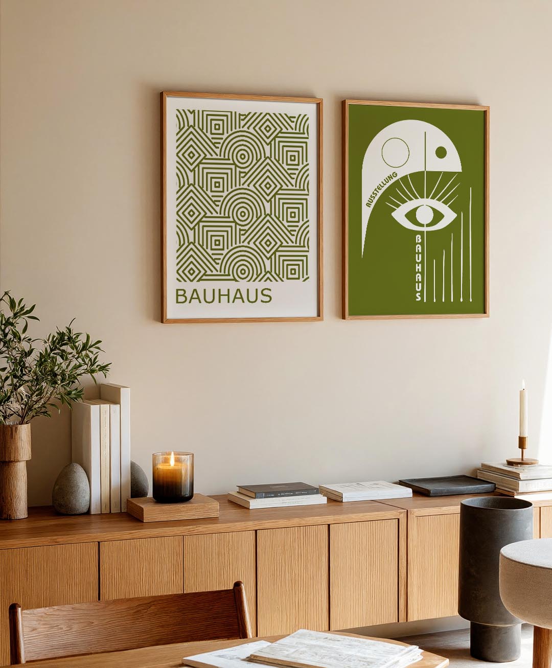 Lijnenspel en patronen Posterset